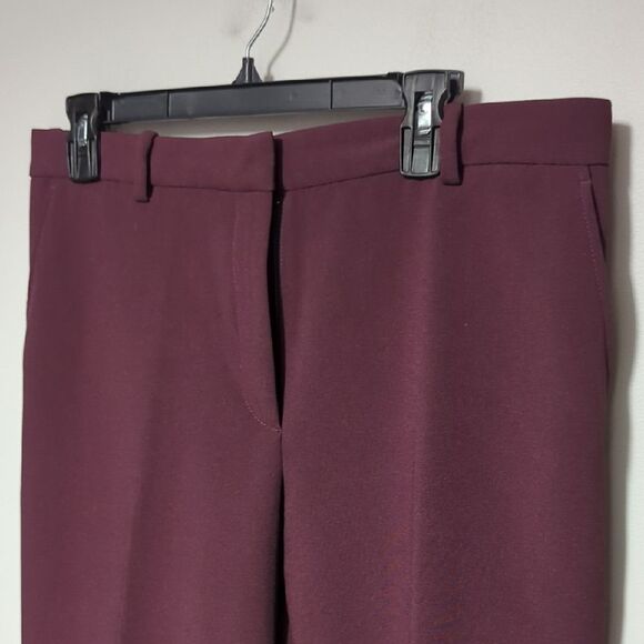 NWT The Kooples Maroon Straight Leg Pants - Picture 2 of 7